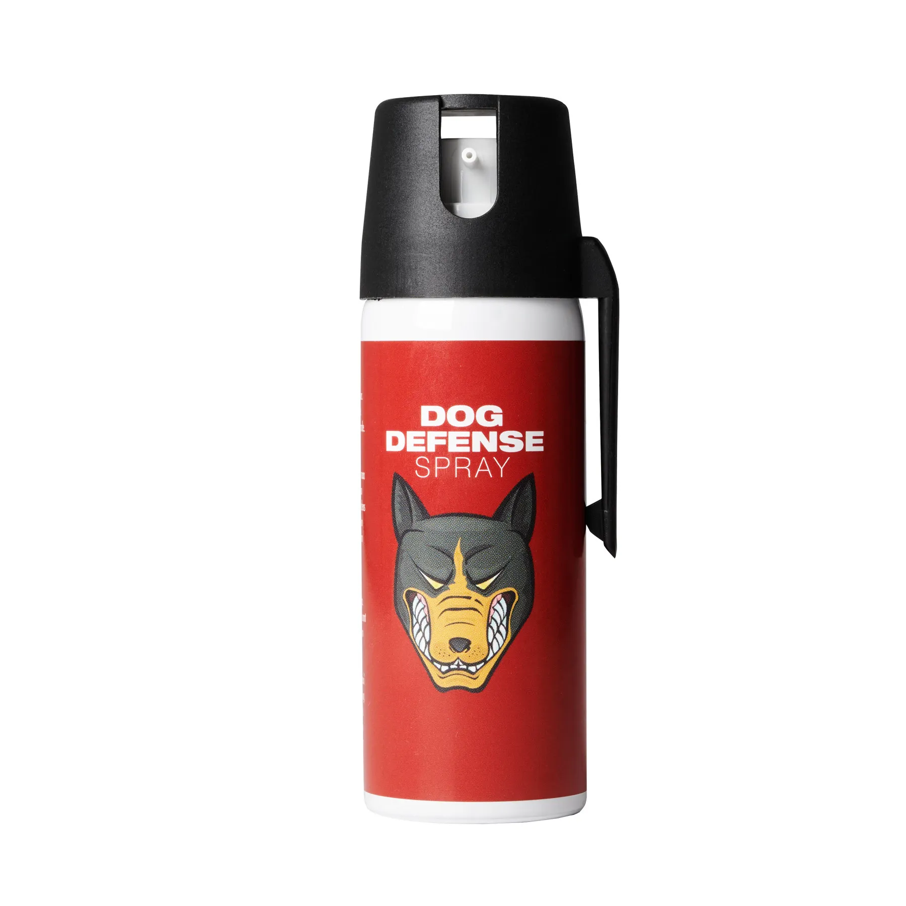 Dog Defense spray, 50 ml burk med flip-top lock och bältesclips